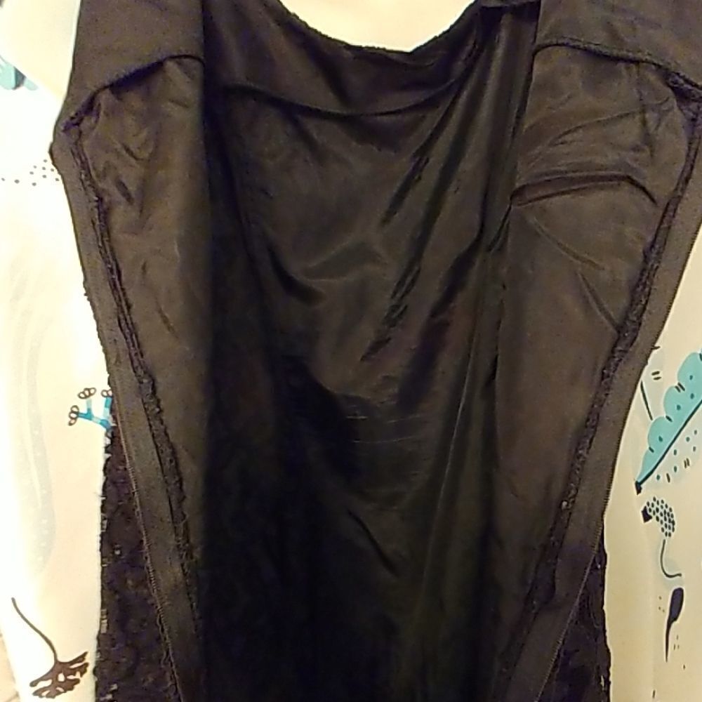 Wallis Sleeveless Black Lace Dress Size 12 - Picture 6 of 7